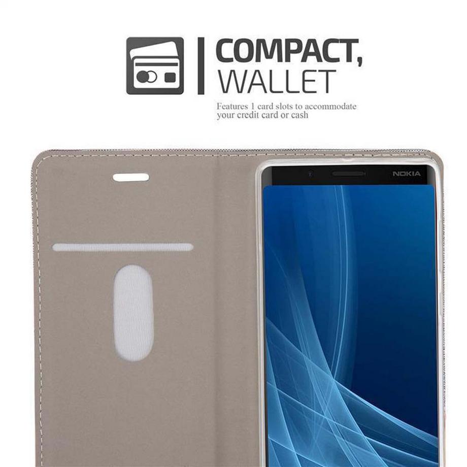 Cadorabo  Hülle für Nokia 8 Sirocco Magnetverschluss, Kartenfach 