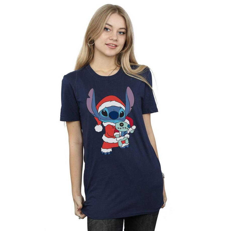 Disney Stitch Christmas Santa T-Shirt  