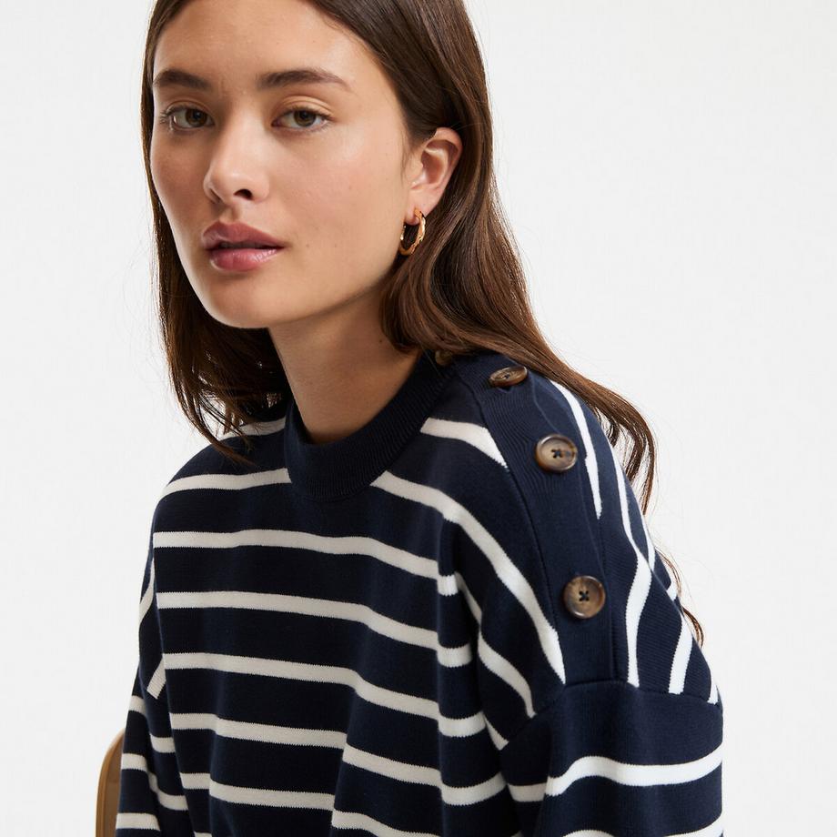 La Redoute Collections Pull marinière Coton  