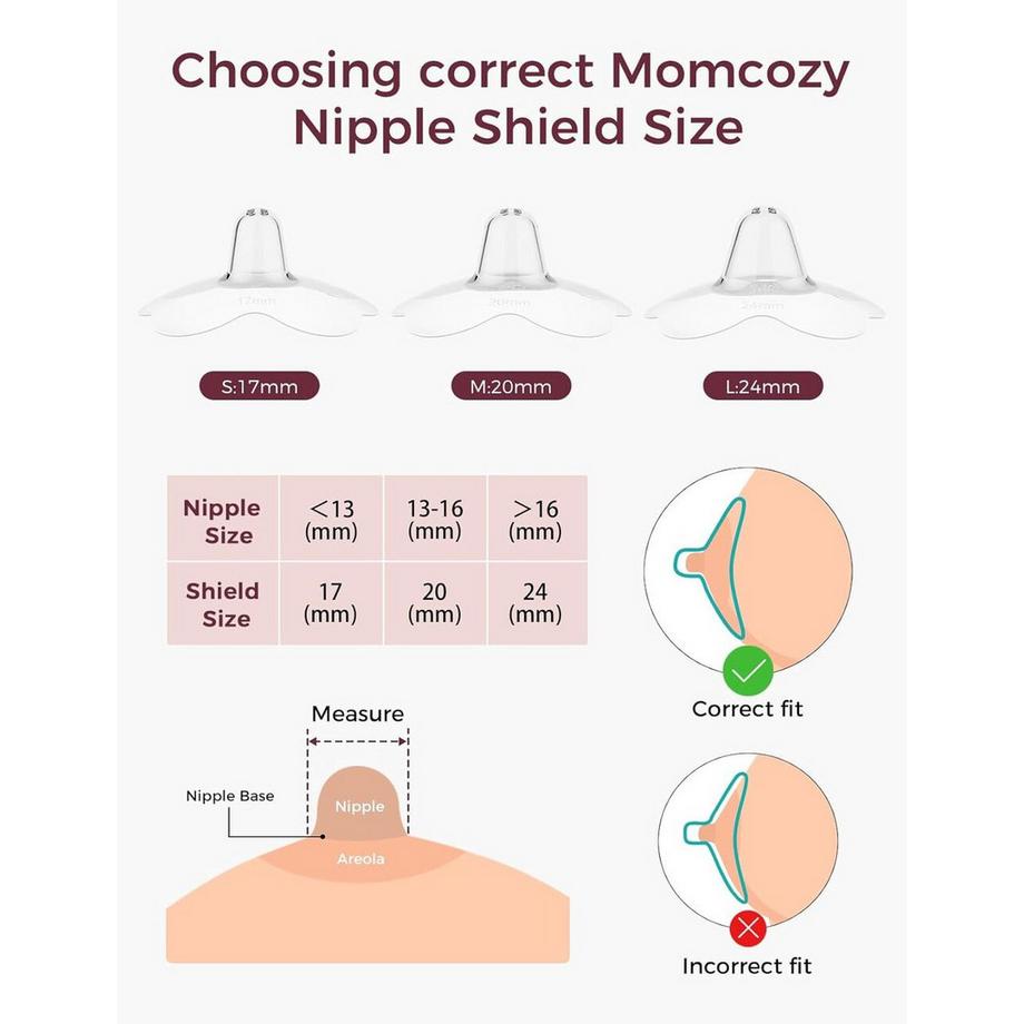 Momcozy  Tetonniere en silicone 24 mm 