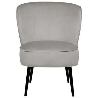 Beliani Fauteuil en Velours Traditionnel VOSS  