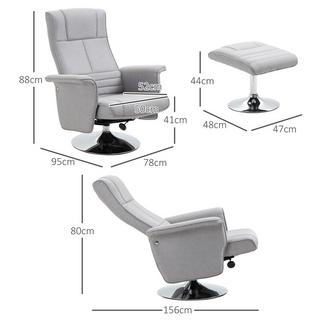 HOMCOM Fauteuil de relaxation  