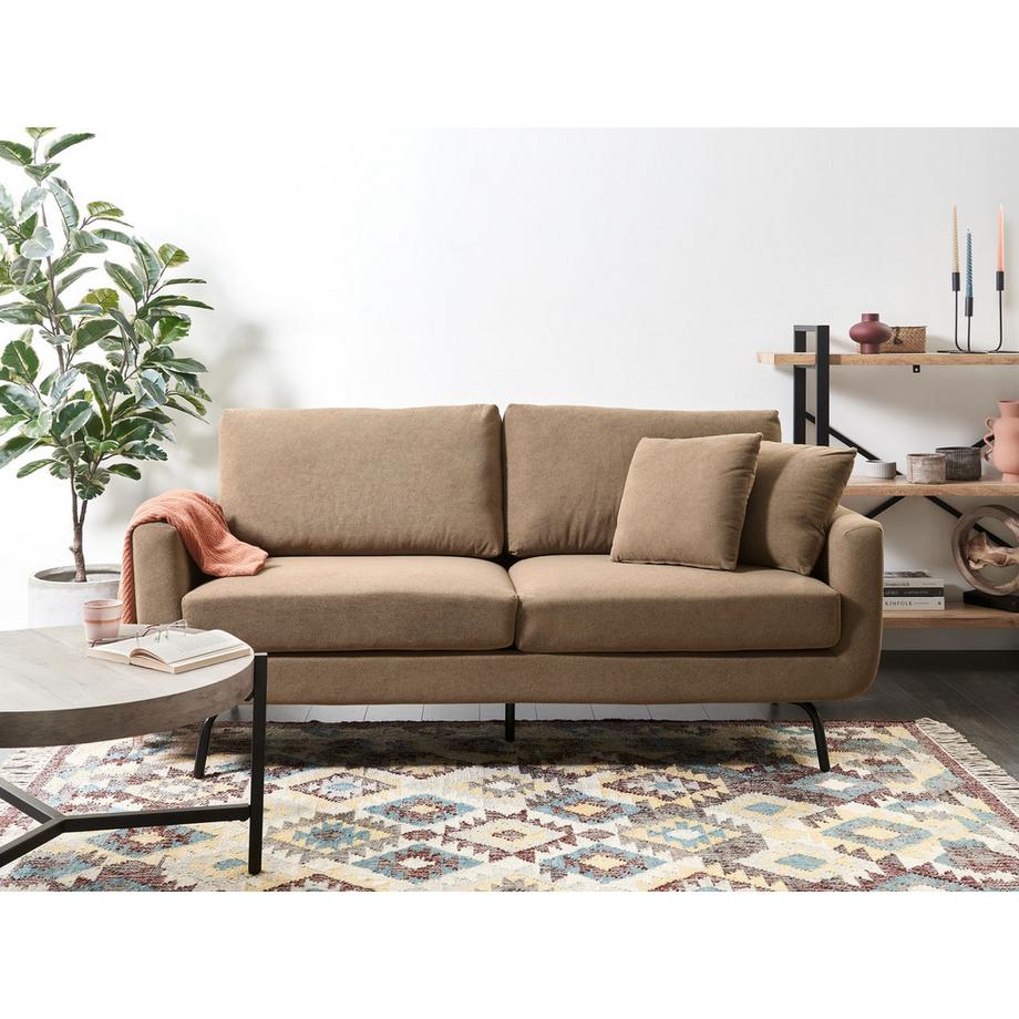 Beliani Canapé 3 places en Tissu Traditionnel VESALA  