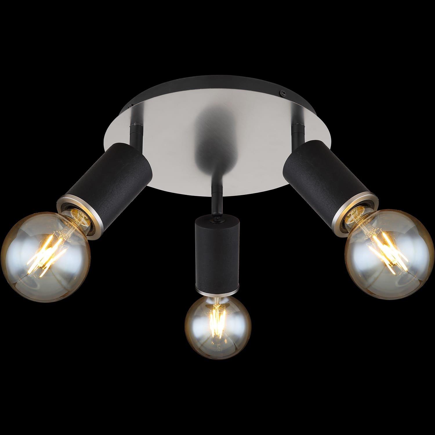 mutoni Strahler Joseba Metall  matt 3xE27  