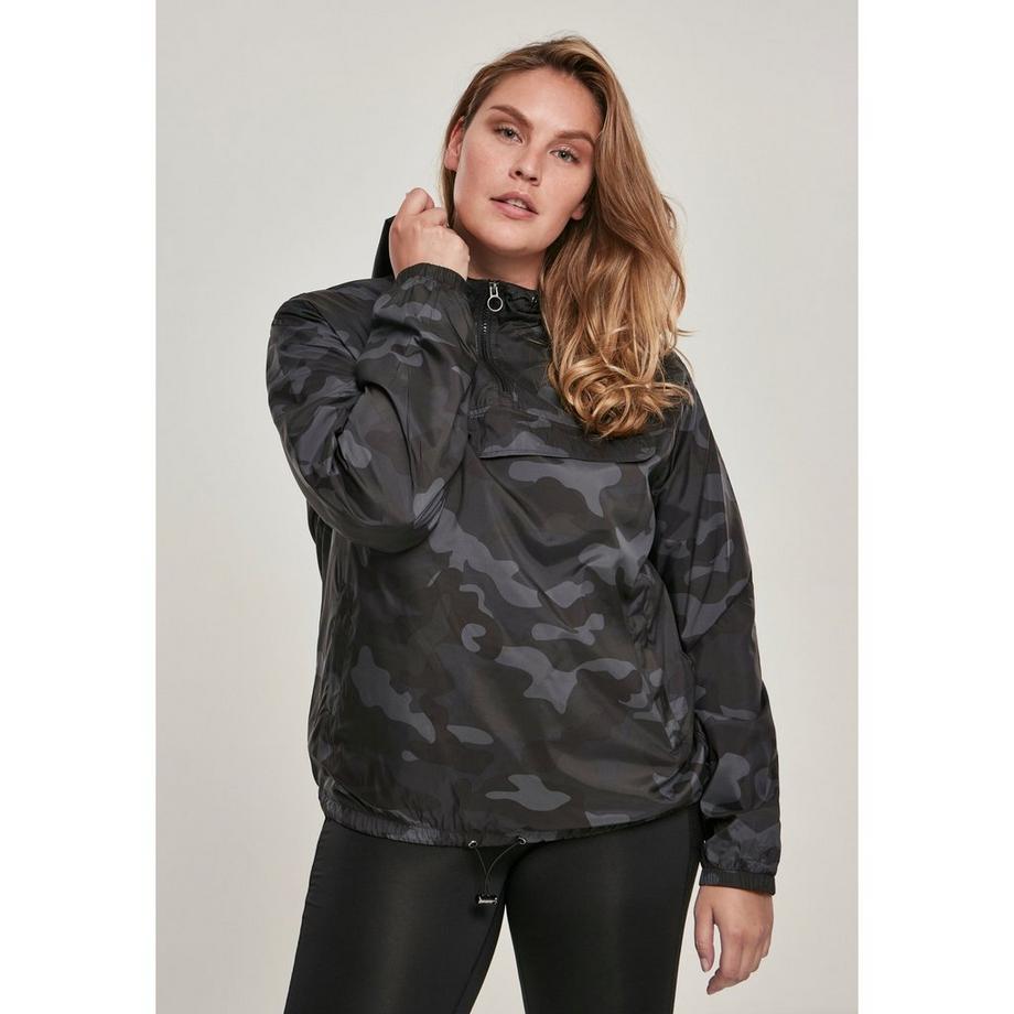 URBAN CLASSICS Camo Half Zip Hoodie  
