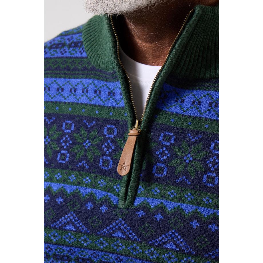 Joe Browns Fabelhafter Stehkragen-Pullover mit Norwegermuster  
