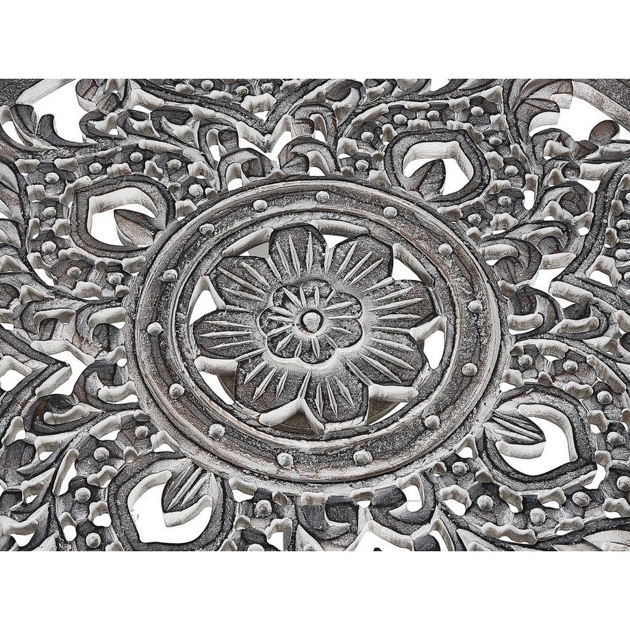 Beliani Table d'appoint en Manguier Traditionnel NAPARA  