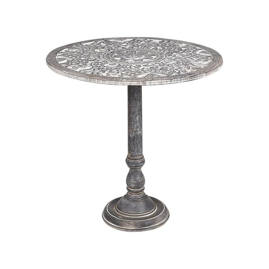 Beliani Table d'appoint en Manguier Traditionnel NAPARA  
