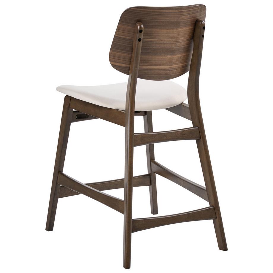 Beliani Lot de 2 chaises de bar en Bois d'hévéa  MAYER  