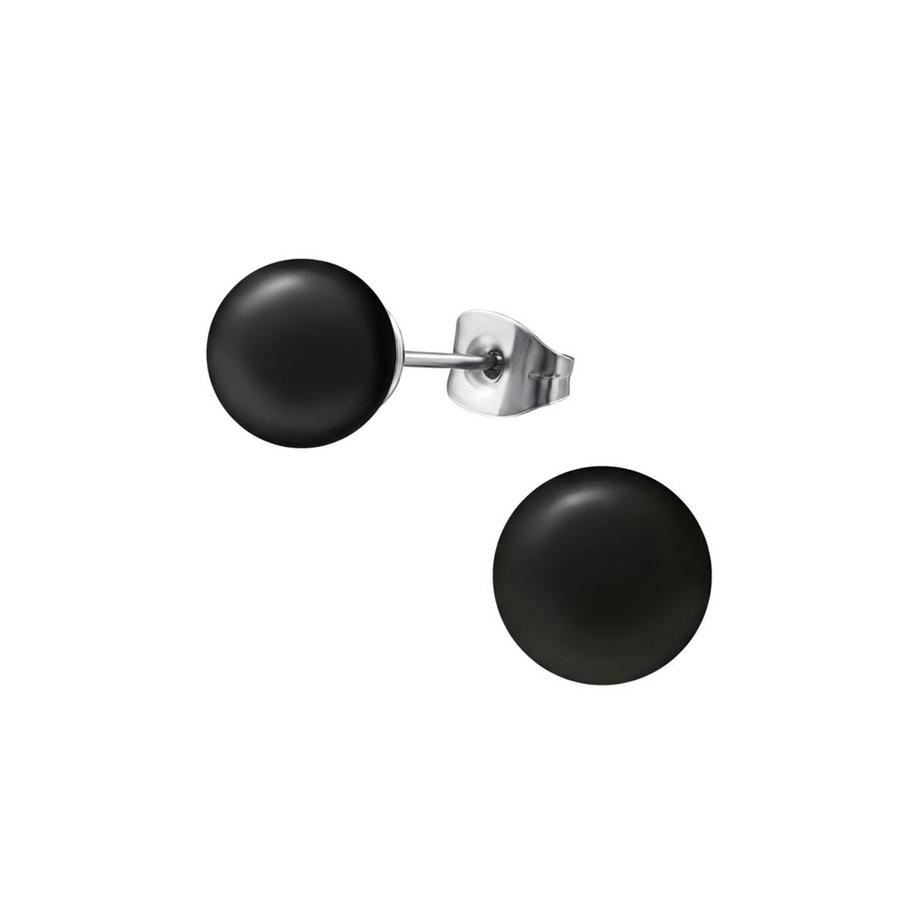 Ohrstecker   Chirurgenstahl   Synthetischer Perle  Hochglanzpoliert