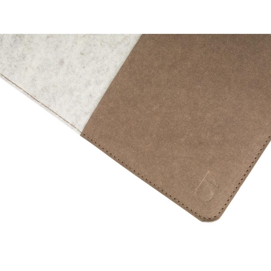 Oakywood  Felt MacBook Sleeve - MacBook Hülle - aus Merinowollfilz gefertigt - Steingrau / MacBook 15-16” 