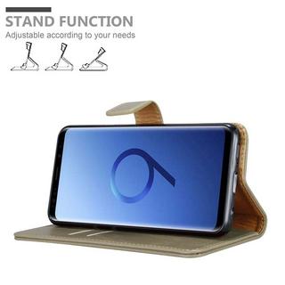 Cadorabo  Housse compatible avec Samsung Galaxy S9 - Coque de protection avec fermeture magnétique, fonction de support et compartiment pour carte 