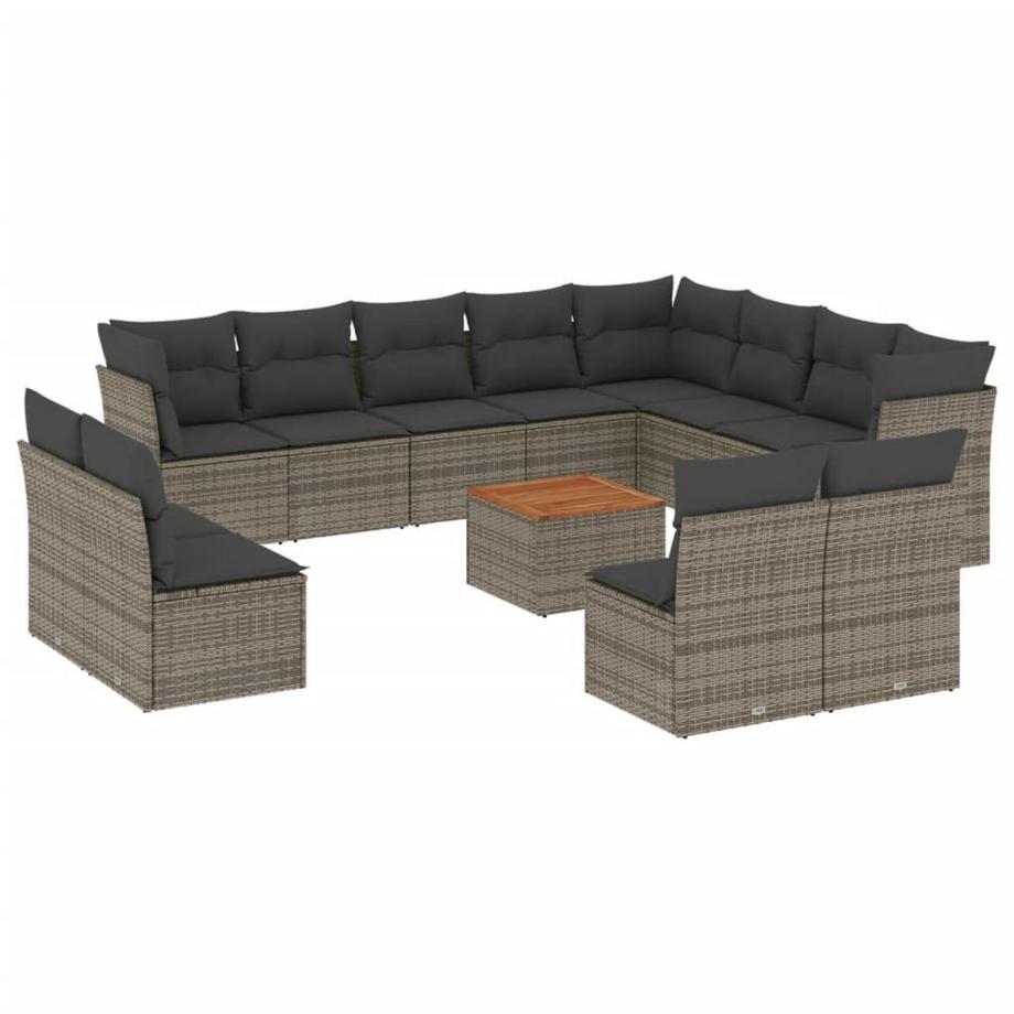 set divano da giardino Polirattan