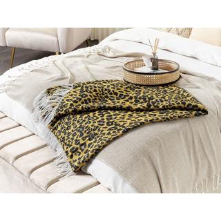 Beliani Couverture Douillette en Acrylique Boho Jamune  