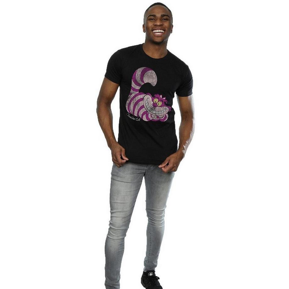 Alice in Wonderland Cheshire Cat Grafik Print T-Shirt  