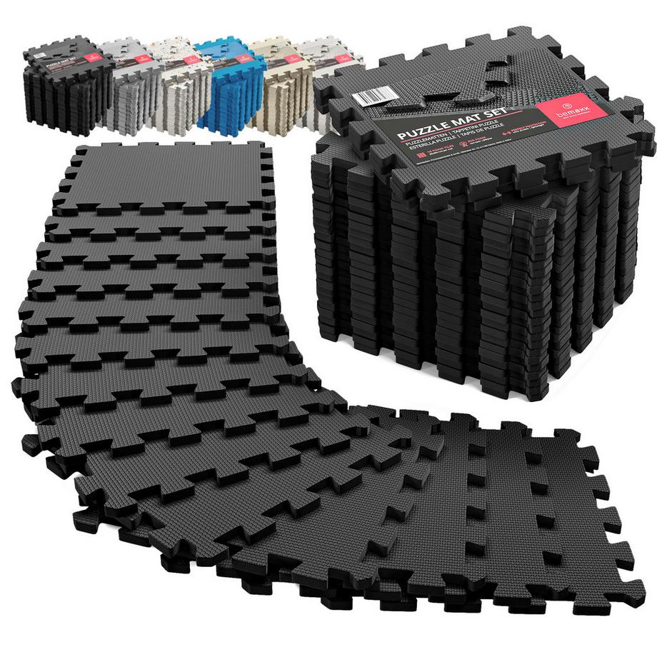 Bemaxx  Bemaxx Set di tappetini protettivi per puzzle 18 Pieces Nero 