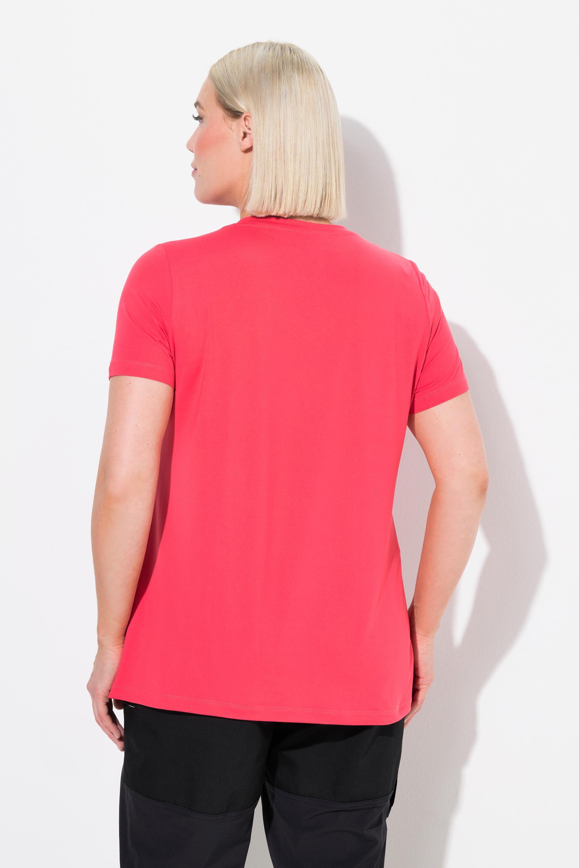 Ulla Popken Maglia funzionale scollo a V mezze maniche ad asciugatura rapida  