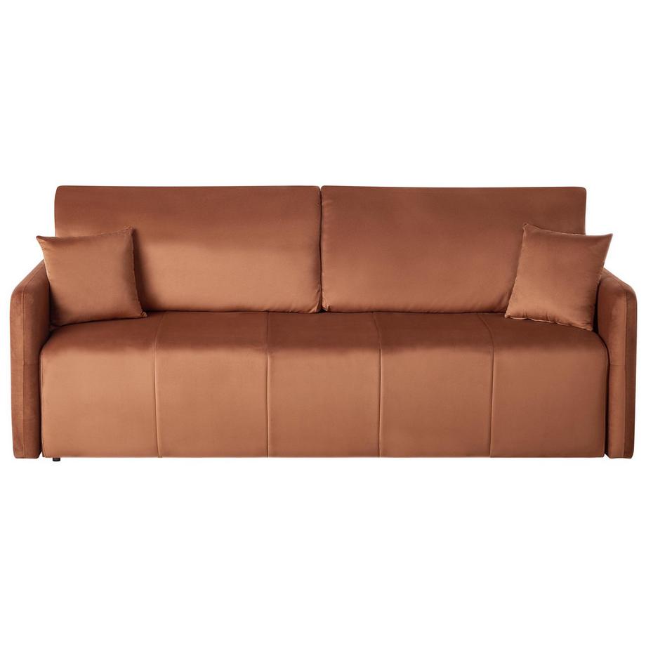 Beliani Canapé-lit en Velours Glamour EGGE  