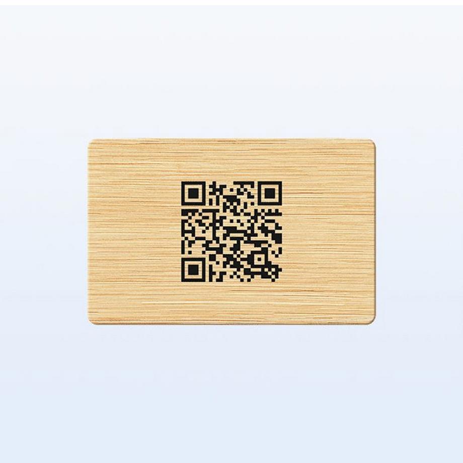 Mikamax NFC Visitenkarte Bambus  