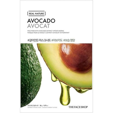 The Face Shop  Real Nature Face Mask With Avocado Extract 