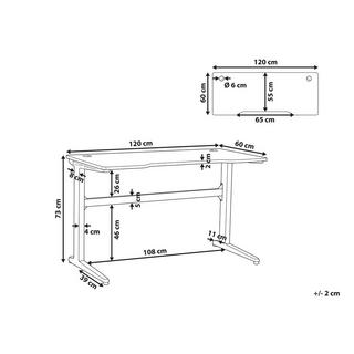 Beliani Gaming-Tisch aus MDF-Platte Modern DORAN  