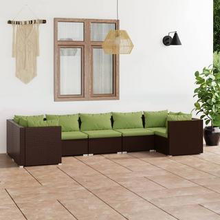 VidaXL set salotto da giardino Polirattan  