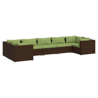 VidaXL set salotto da giardino Polirattan  