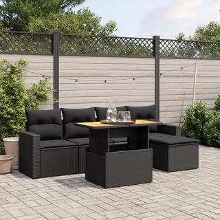 VidaXL set divano da giardino Polirattan  