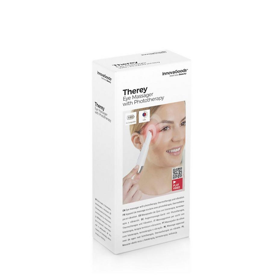 InnovaGoods  Appareil de Massage Oculaire Anti-âge avec Photothérapie, Thermothérapie et Vibrothérapie Therey InnovaGoods 