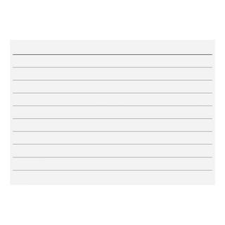 Biella Karteikarten weiss A8, liniert, 200 Stk  