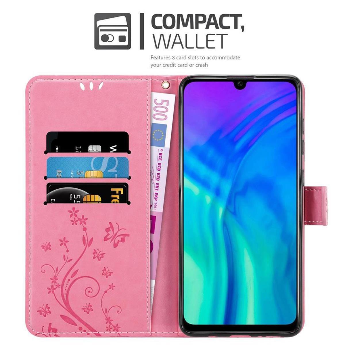 Cadorabo  Hülle für Honor 10i  20i  20 LITE  Huawei Enjoy 9S Blumen Design Magnetverschluss 