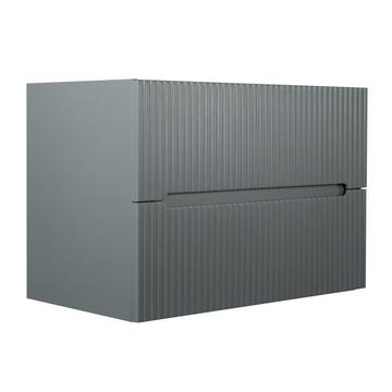 Mobile sotto lavabo sospeso 80 cm a righe Grigie - PAVANI