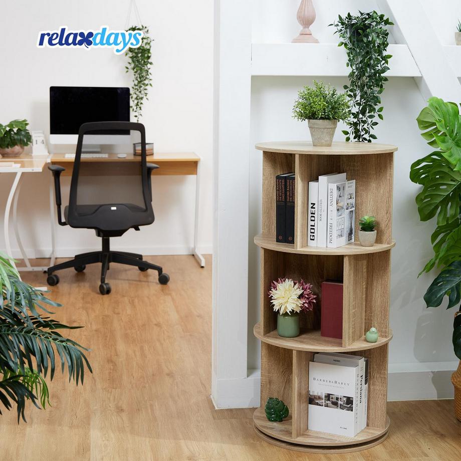 Northix Rotierender Bücherturm  