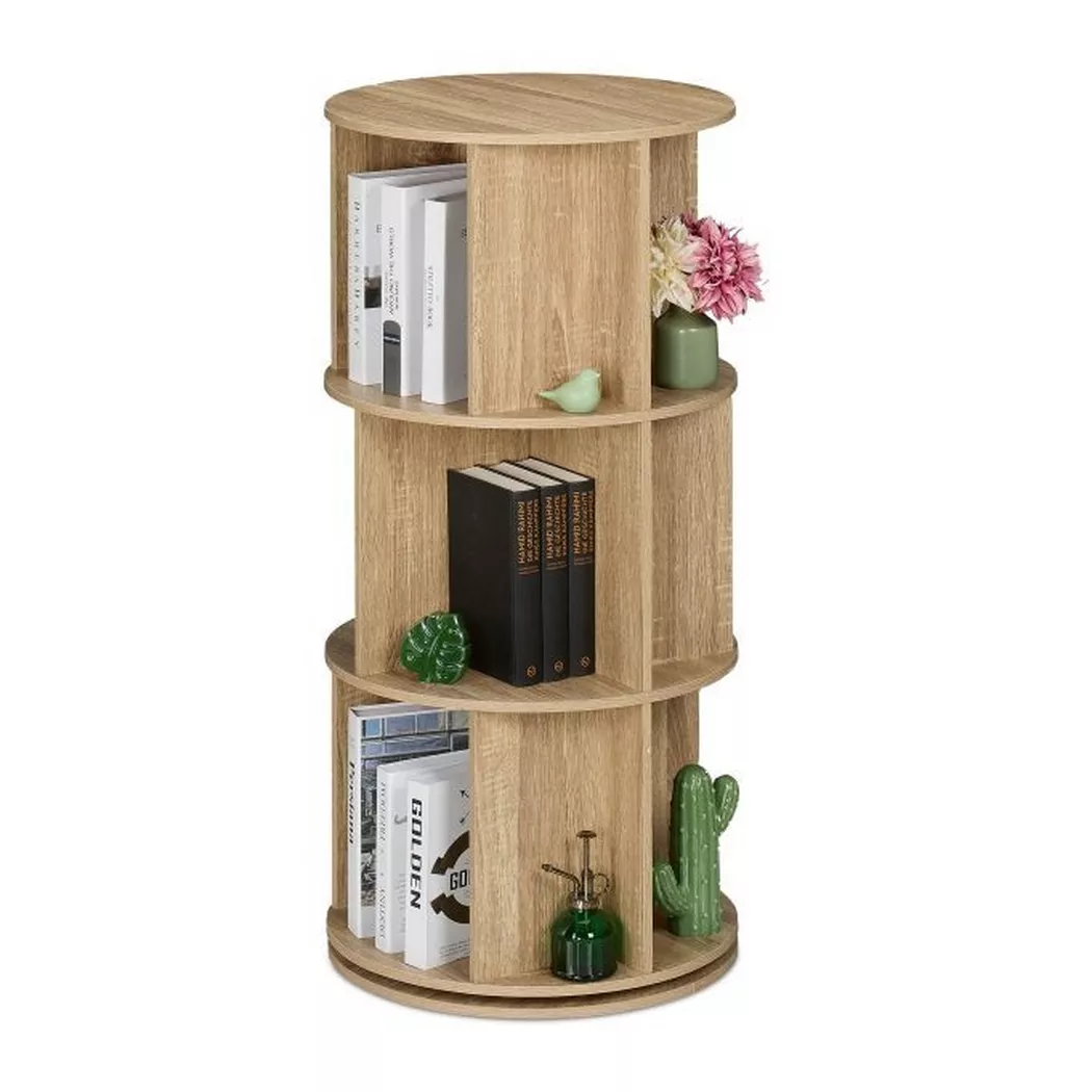 Northix - Torre di libri rotante, 104cm