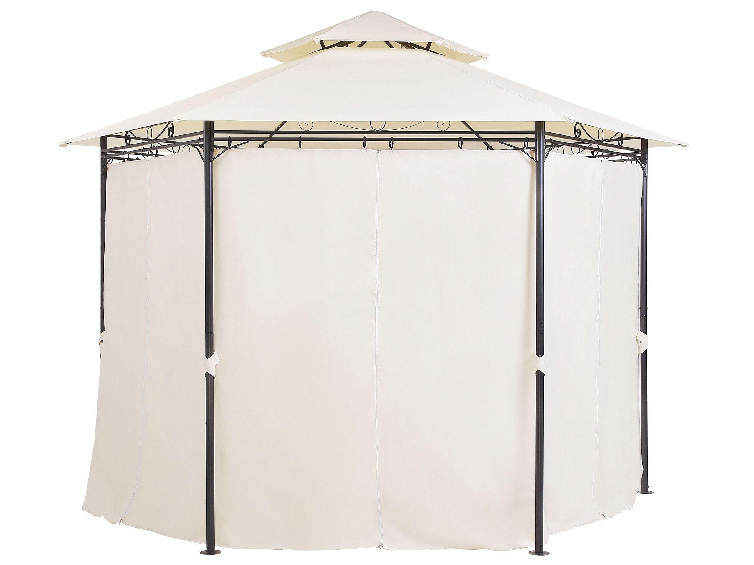 Beliani Gazebo en Acciaio Mediterraneo PORTEL  