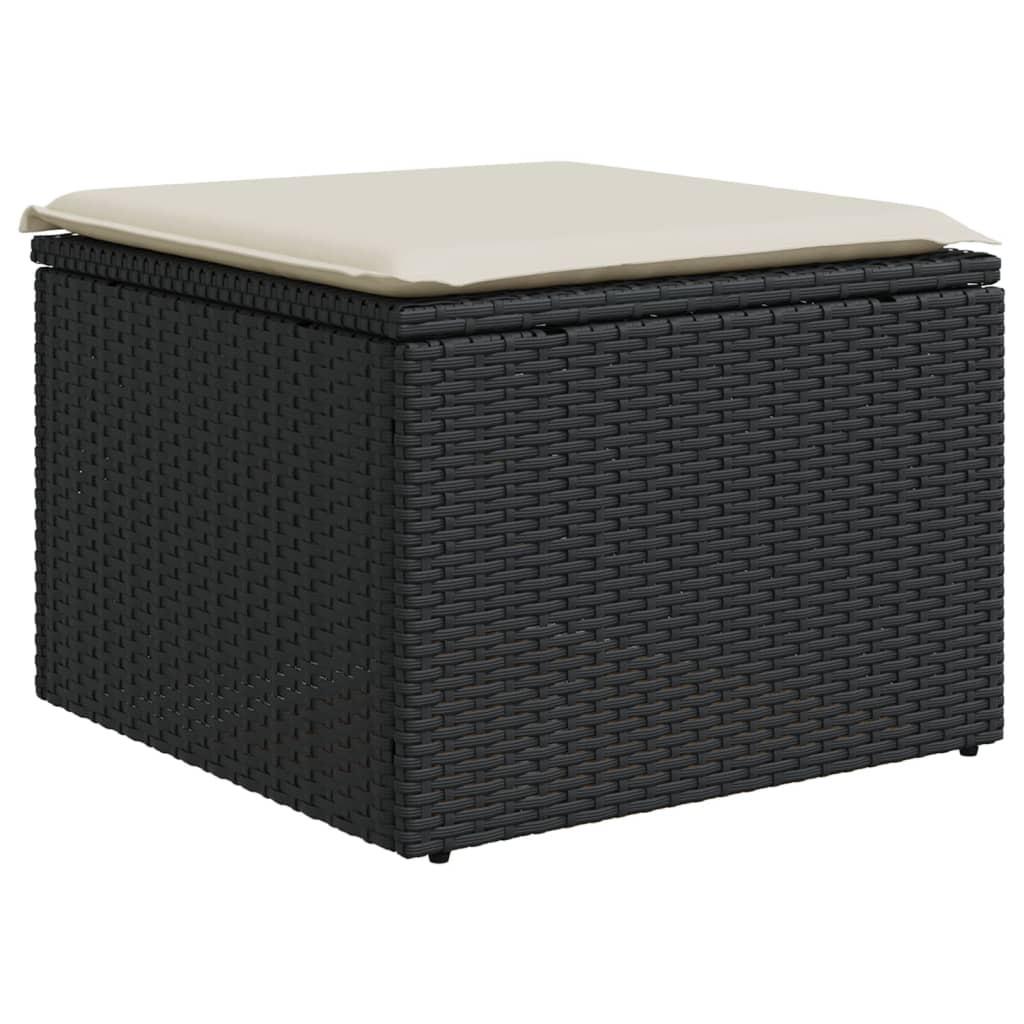 VidaXL  Gartenhocker poly-rattan 