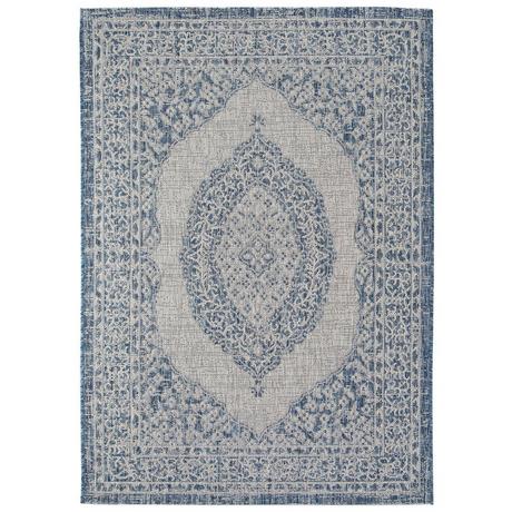 Benuta Tapis d'extérieur & intérieur Cleo Bleu  