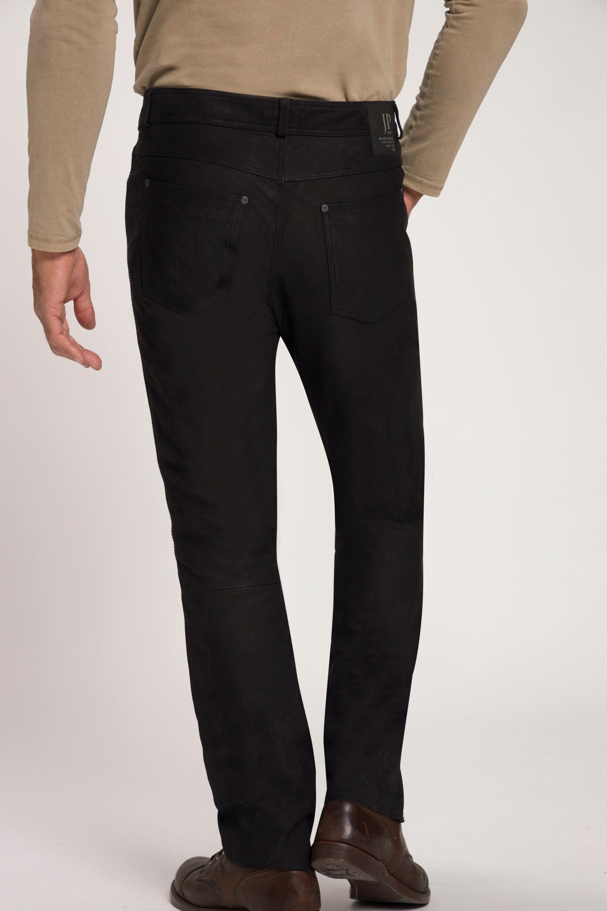 JP1880  Pantalon regular Fit 5 poches en cuir de buffle 