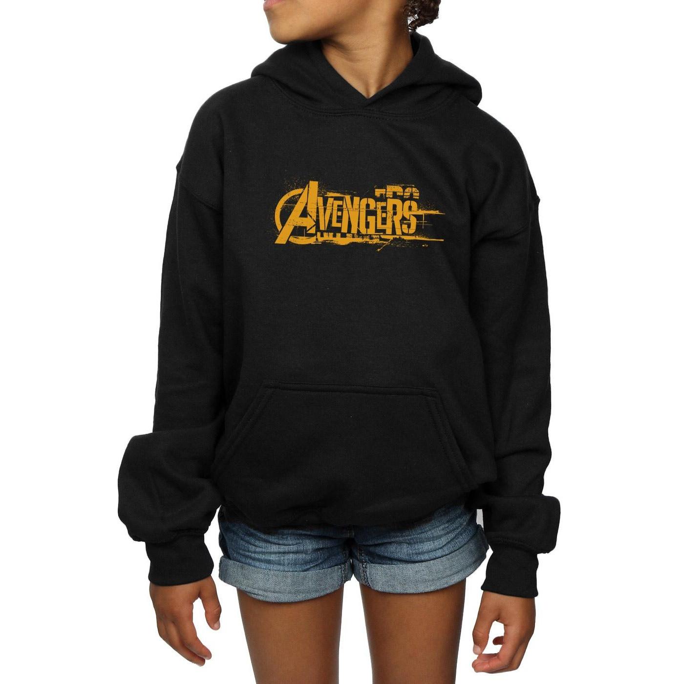 MARVEL  Sweat à capuche AVENGERS INFINITY WAR ORANGE LOGO 