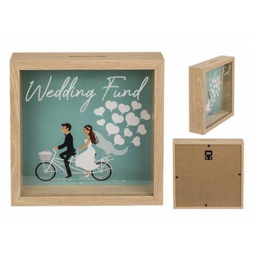 Ootb Tirelire en bois Wedding Fund  