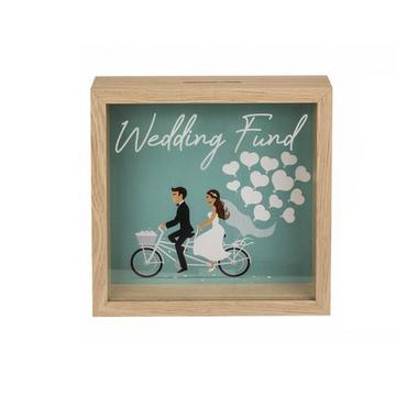 Tirelire en bois Wedding Fund