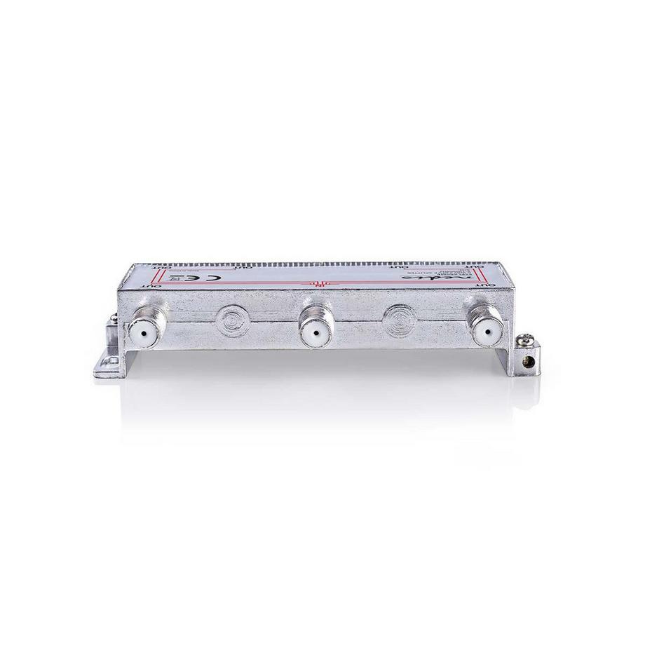 Nedis  CATV-Splitter | 5 - 1000 MHz | Einfügungsdämpfung: 10,0 dB | Anzahl der Ausgänge: 6 | 75 Ohm | Zink 