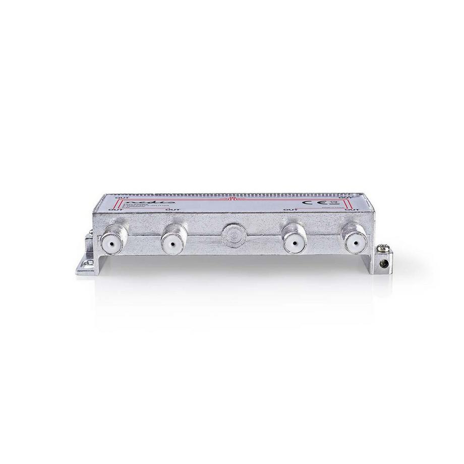 Nedis  CATV-Splitter | 5 - 1000 MHz | Einfügungsdämpfung: 10,0 dB | Anzahl der Ausgänge: 6 | 75 Ohm | Zink 