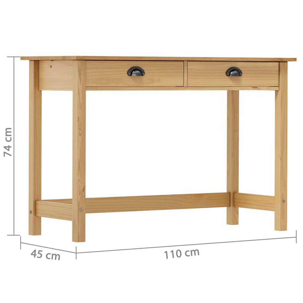 VidaXL Table console bois de pin  