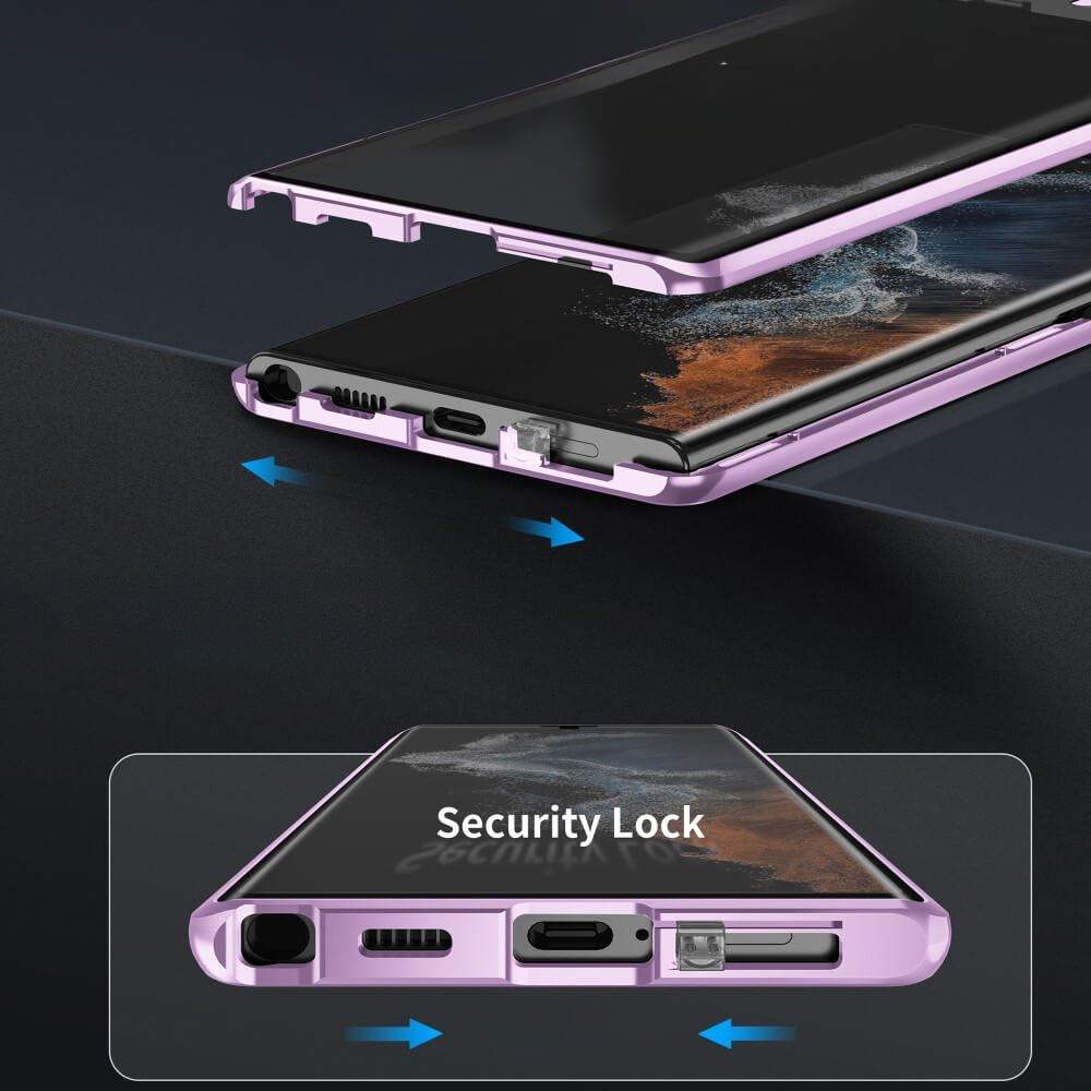 Cover-Discount  Galaxy S24 - Magnetic protective case with glass 