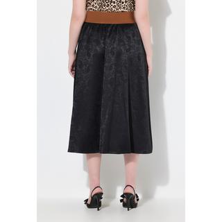 Ulla Popken Jacquard Maxirock mit Elastikbund  