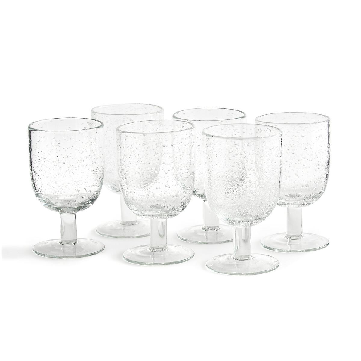 La Redoute Intérieurs  Lot de 6 verres à pied verre bullé 