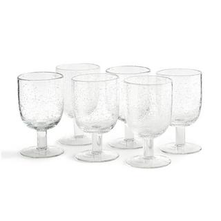 La Redoute Intérieurs  Lot de 6 verres à pied verre bullé 