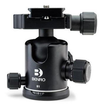 Benro B1 tête de trépieds Noir 1/4" Balle