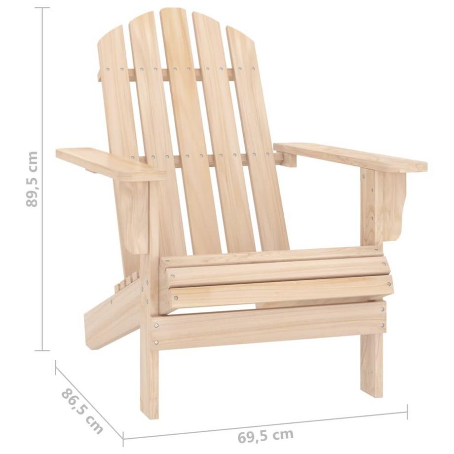 VidaXL Chaise de jardin bois  